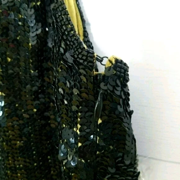 Vintage 80's Liu.jo Dress Art Wear Embellished Sequins Regency Gothic Wedding - Picture 14 of 15